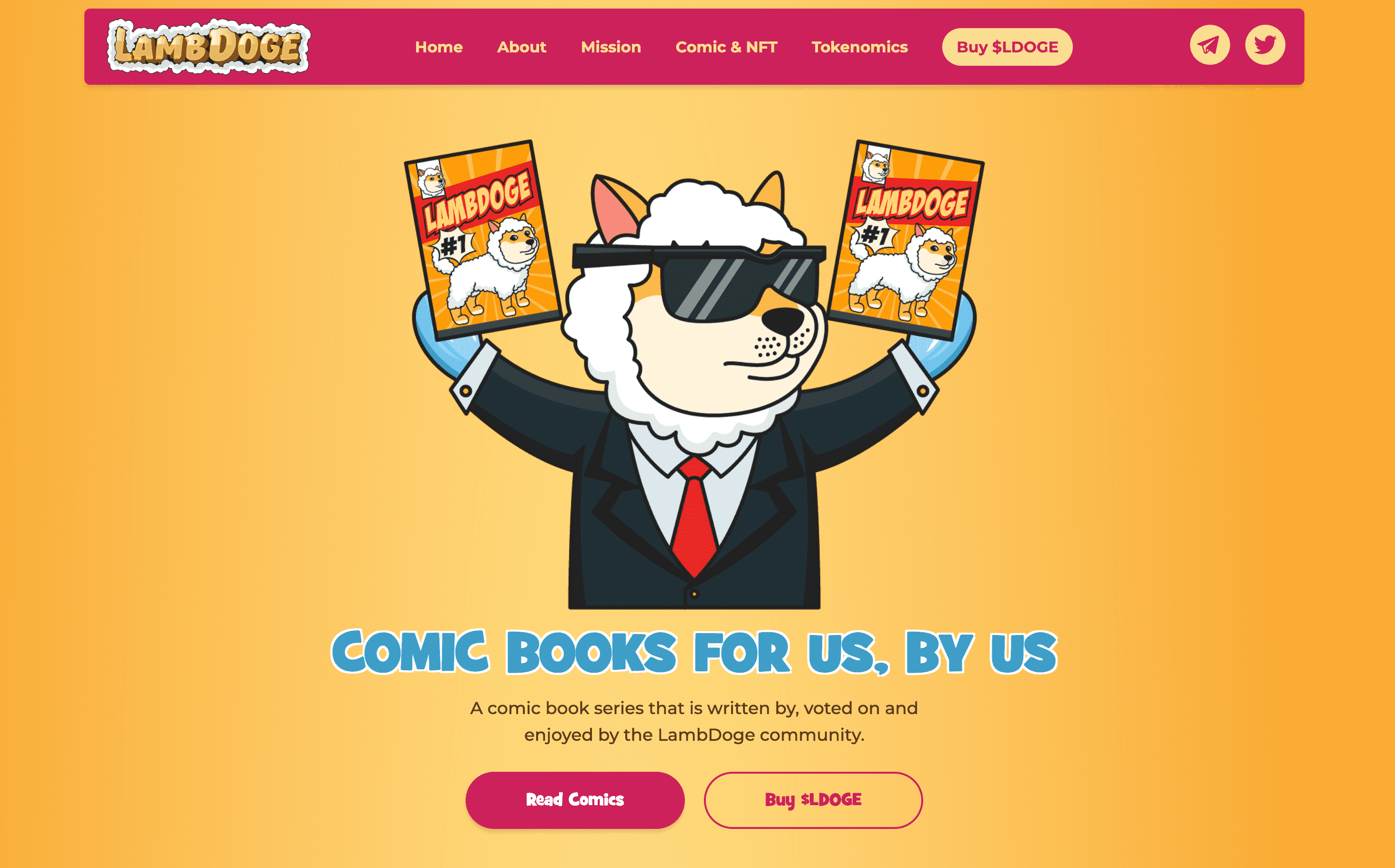 Web Comic Landing Page